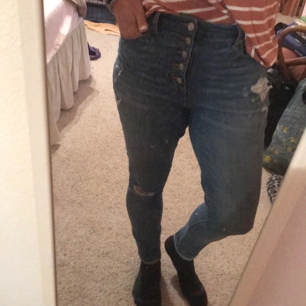 Scoop high rise skinny jeans size 10